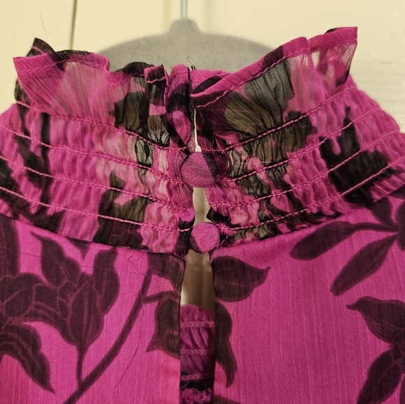 Vince Camuto pink black top - Picture 2 of 5